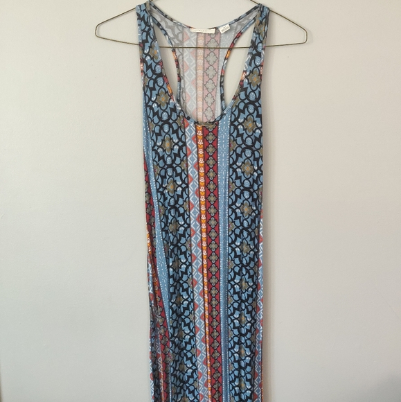 3/$20 - Long Boho Print Maxi Dress